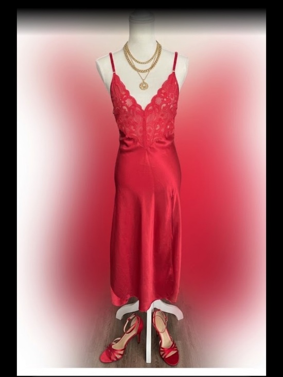 Victoria's Secret Dresses & Skirts - Vintage silky Victoria’s Secret gold label slip maxi dress